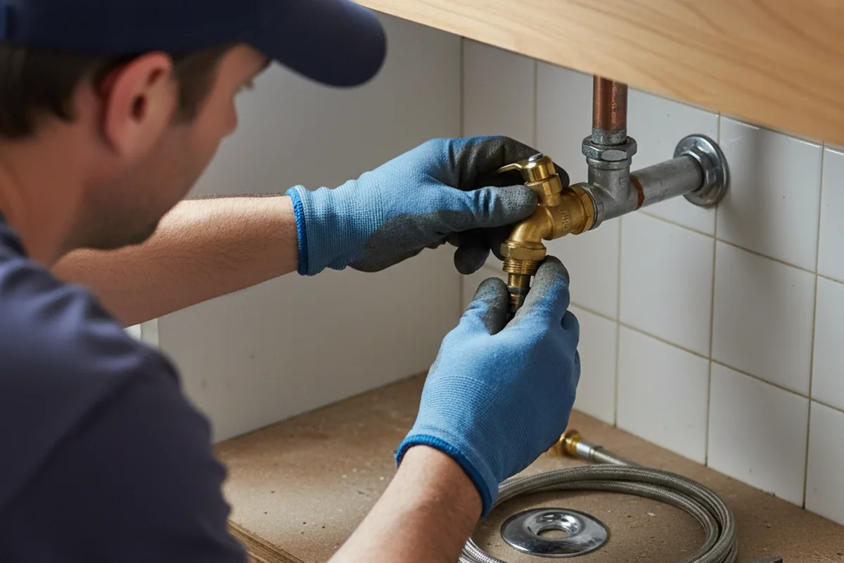 Shutoff valve and fitting work during Repiping in Grover